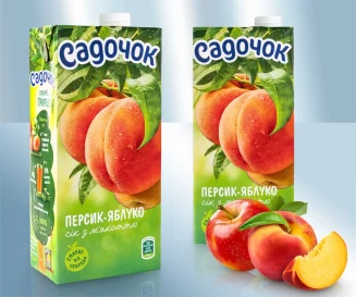 Нектар персиково-яблочный, 950 мл .Садочёк