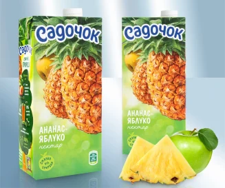 Нектар яблочно-ананасовый, 950 мл. Садочёк