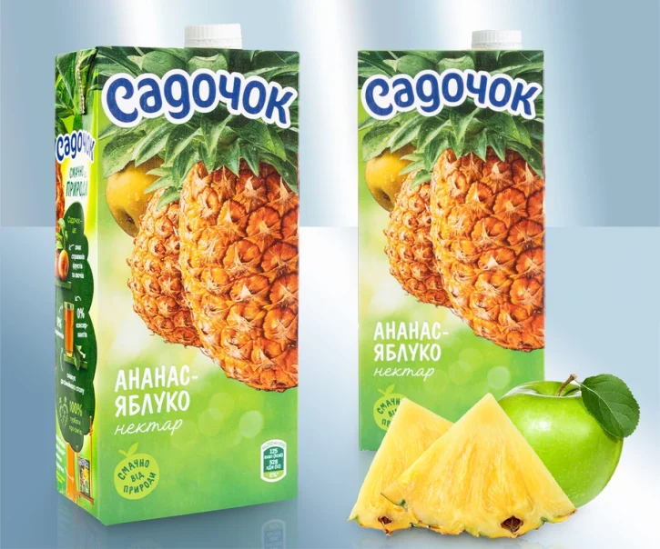 Нектар яблочно-ананасовый, 950 мл. Садочёк
