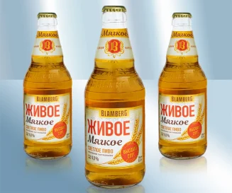 Пиво светлое "Живое мягкое", фильтрованное, 4,0%, 500 мл. Blamberg