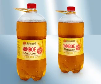 Пиво светлое "Живое мягкое", фильтрованное, 4,0%, 1350 мл. Blamberg