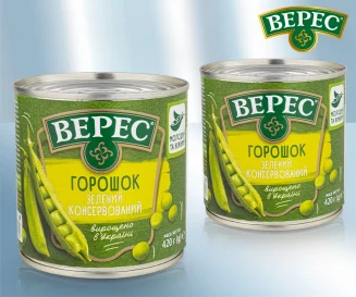 Горошек зеленый 420 гр. Veres