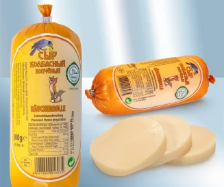 Сыр колбасный, копченый, 45% жирн. 300 гр.