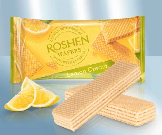 Вафли с лимонным вкусом 216 гр. Roshen