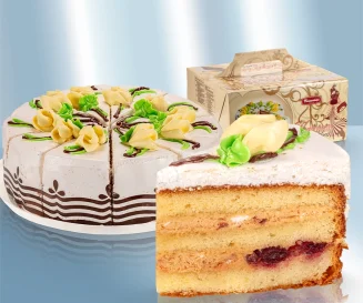Торт "Каприз" с вишней, замороженный 1.1 кг. Franzeluta