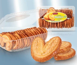 Печенье слоёное "Ушки" с сахаром Franzeluta 350 гр.