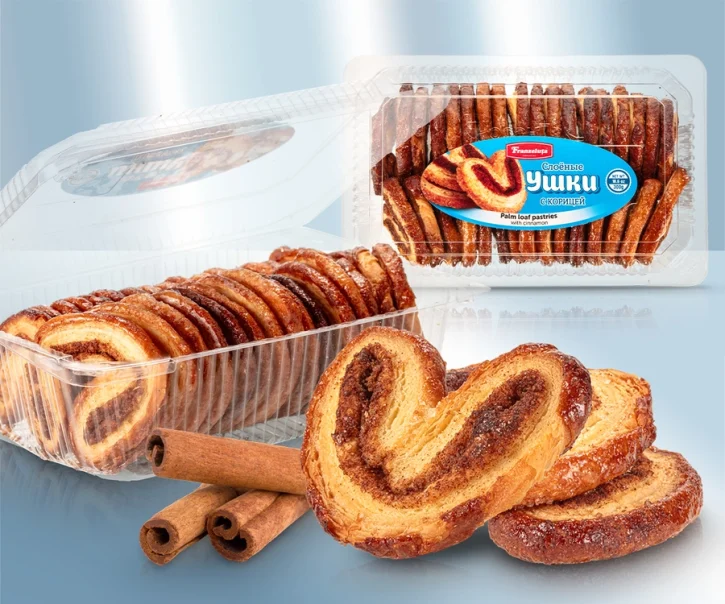 Печенье слоёное "Ушки" с корицей. "Franzeluta" 300 гр.