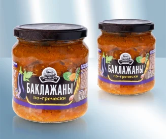 Aubergines met wortelen op Griekse wijze 460 gr. Semiluzhskaya maaltijd