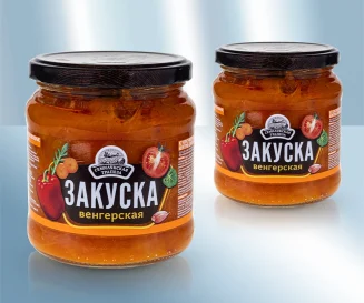 Закуска овощная с паприкой по Венгерски 460 гр. Семилужская трапеза