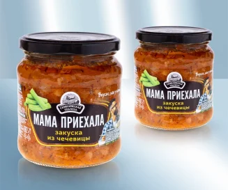 Овощная закуска "мама приехала" с морковью, луком и фасолью 460 гр. Семилужская трапеза