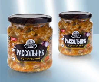 Основа для супа "Рассольник" с солеными огурцами и перловкой 460 гр. Семилужская трапеза